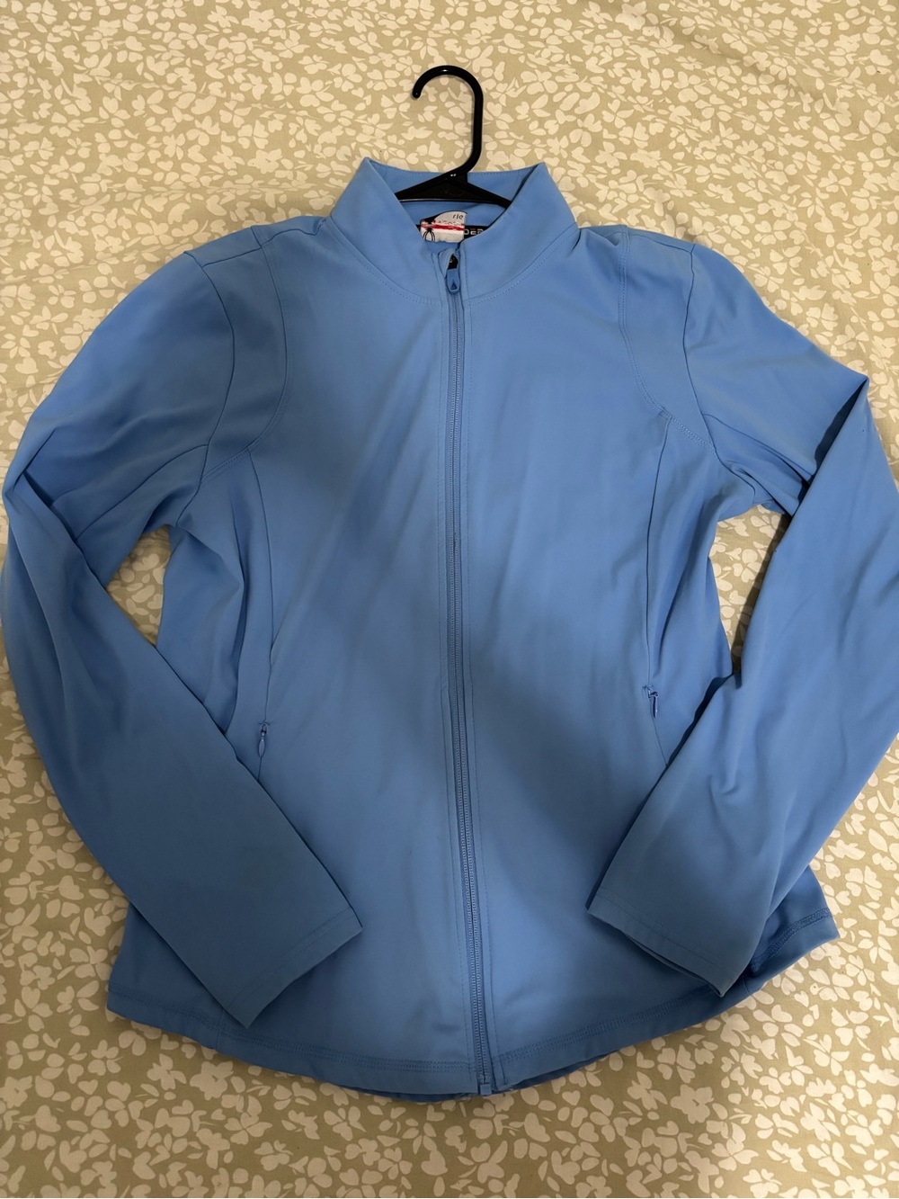 Spyder Light Blue Performance Zip Jacket